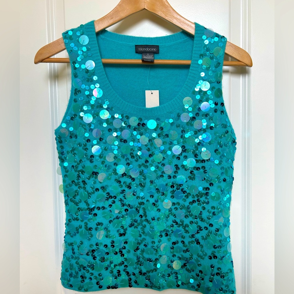 Mendocino Sequin Sleeveless Sweater